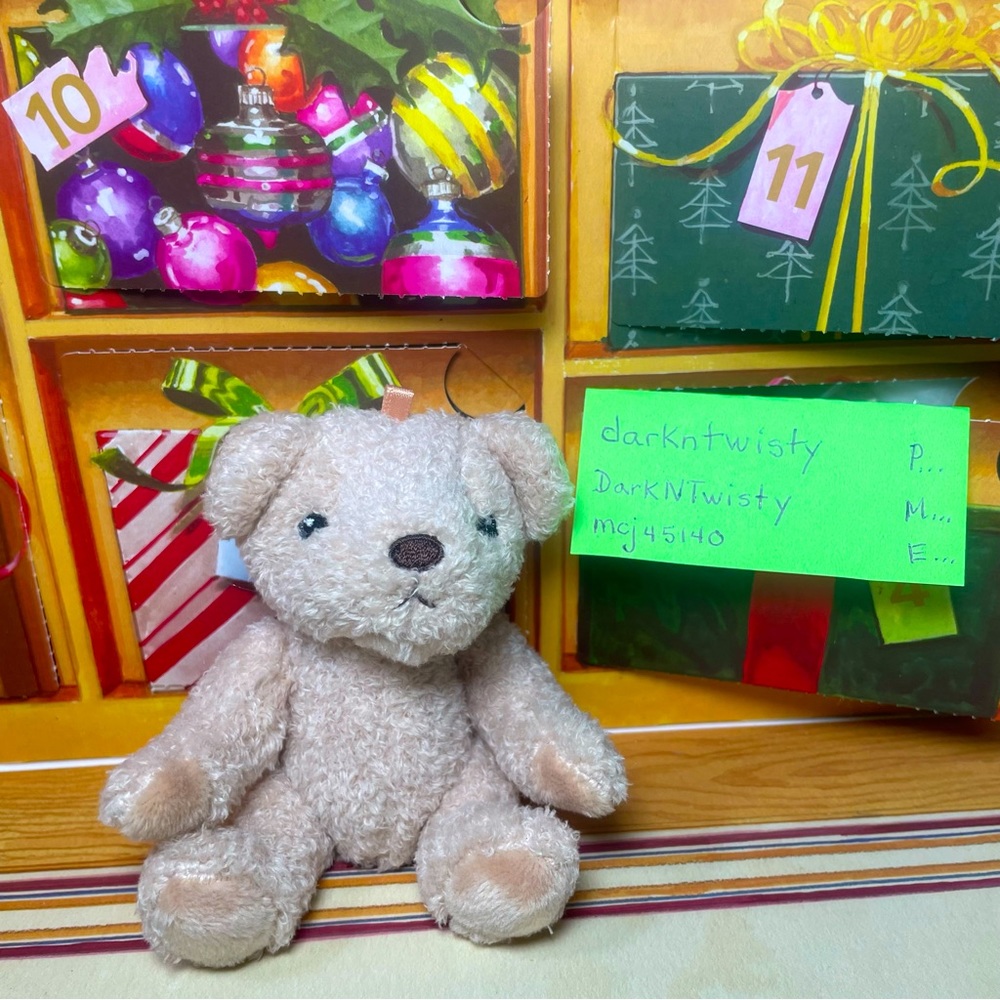 1 BRAND NEW GUND MINI CINDY PLUSH BEAR ORNAMENT TOY APPROX 4” PRICE FIRM